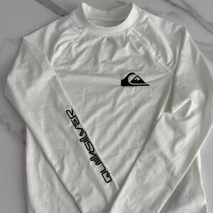 Quiksilver Boys White Rash Guard